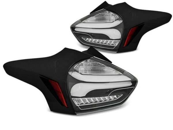 Baklykter Ford Focus 3 15-18 Hatchback Sort SEQ LED