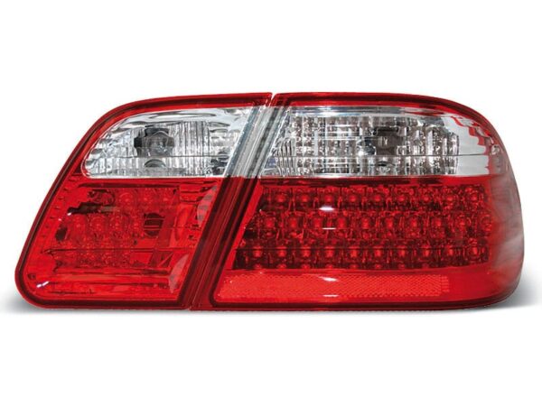Baklykter LED RØD Hvit Mercedes W210 95-03.02