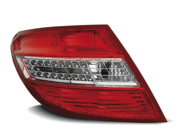 Baklykter LED RØD Hvit Mercedes C-klasa W204 Sedan 07-10