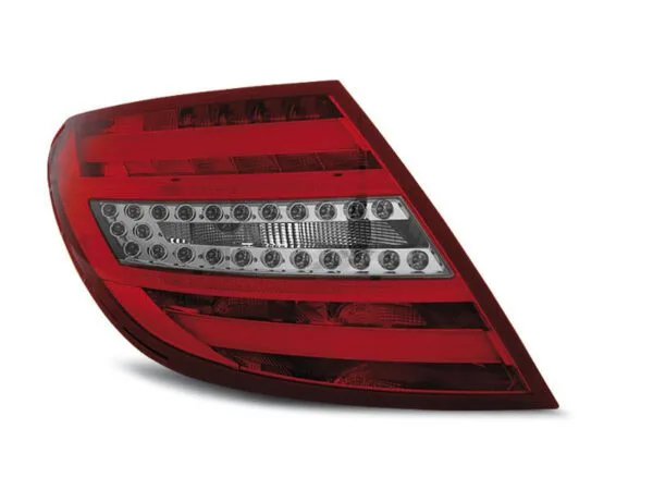 Baklykter LED BAR RØD Whie Mercedes C-klasa W204 Sedan 07-10