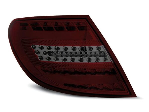 Baklykter LED BAR RØD Smoke Mercedes C-klasa W204 Sedan 07-10