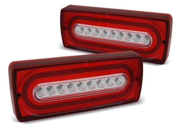 Baklykter LED RØD Hvit Mercedes W463 G-klasa 90-12