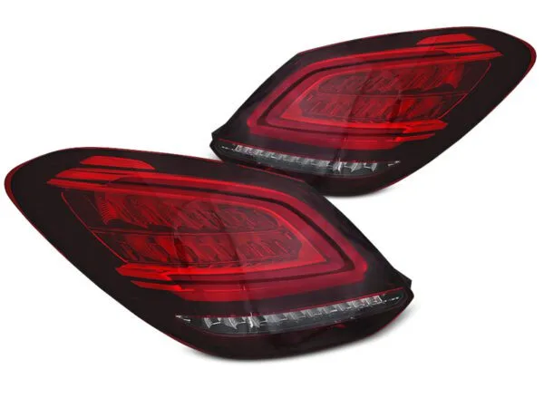 Baklykter LED BAR RØD Hvit SEQ Mercedes C-klasse W205 14-18