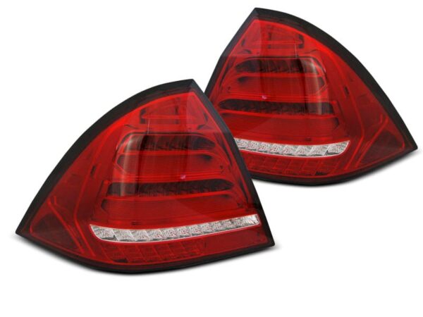 Baklykter LED BAR RØD Hvit SEQ Mercedes W203 Sedan 00-04