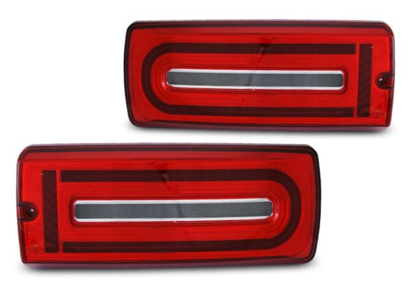 Baklykter LED BAR RØD Hvit Mercedes W463 G-klasse 90-18