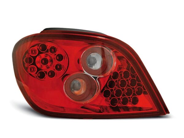 Baklykter Peugeot 307 04.01-07 RØD Hvit LED
