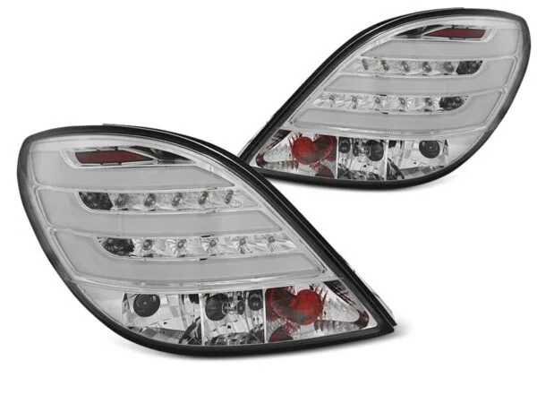 Baklykter Peugeot 207 3d/5d 05.06-06.09 Chrome LED BAR