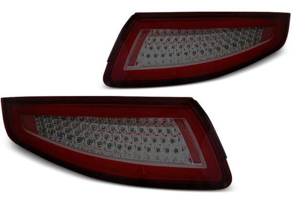 Baklykter LED BAR RØD Smoke SEQ Porsche 911 997 04-09