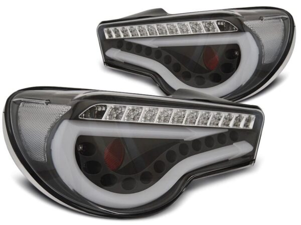 Baklykter Toyota Gt86 12-16 LED BAR Sort SEQ