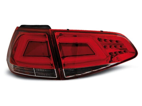 Baklykter LED BAR RØD Whie VW Golf 7 13-17