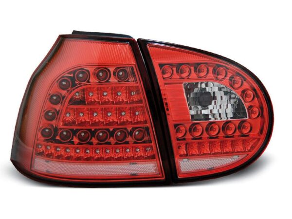 Baklykter LED RØD Hvit VW Golf 5 10.03-09
