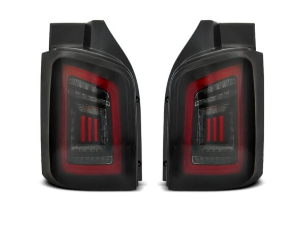 Baklykter LED BAR Smoke Sort RØD VW T5 04.03-09 / 10-15