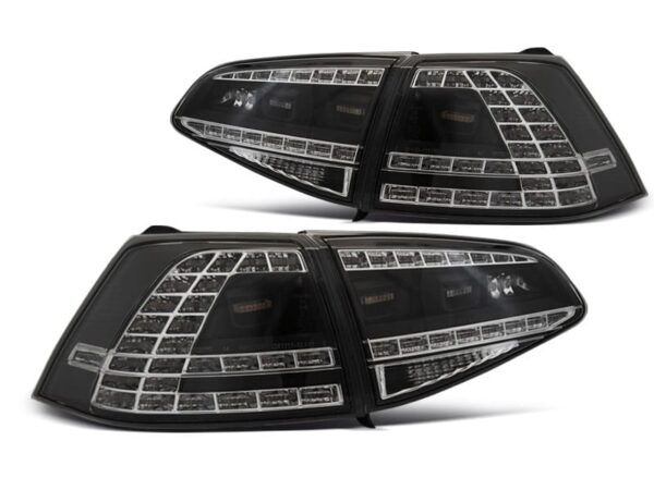 Baklykter LED Sport Sort SEQ VW Golf 7 13-17
