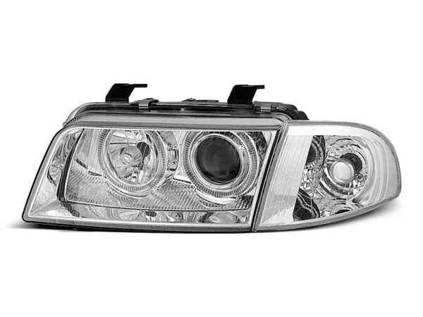 Frontlykter Angel Eyes Chrome Audi A4 11,94-12,98