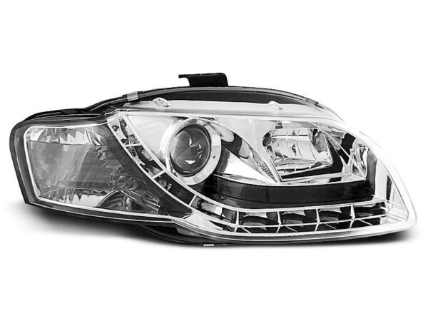 Frontlykter Dagslys Krom Audi A4 B7 11.04-03.08
