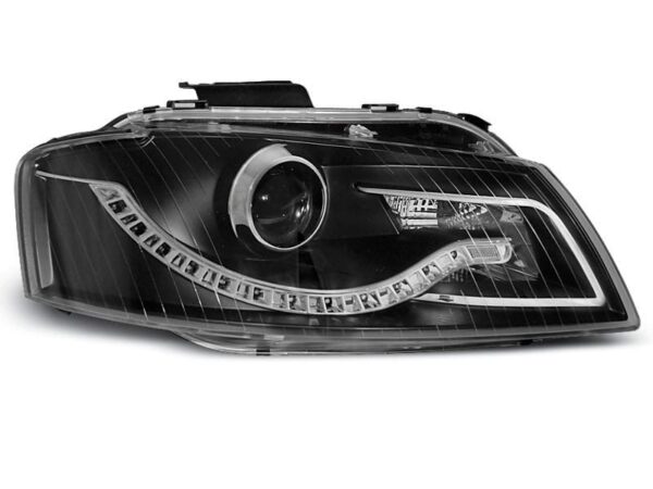 Frontlykter Dagslys Sort Audi A3 8P 05.03-03.08
