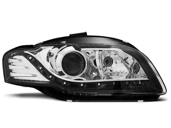 Frontlykter Dagslys Sort Audi A4 B7 11.04-03.08