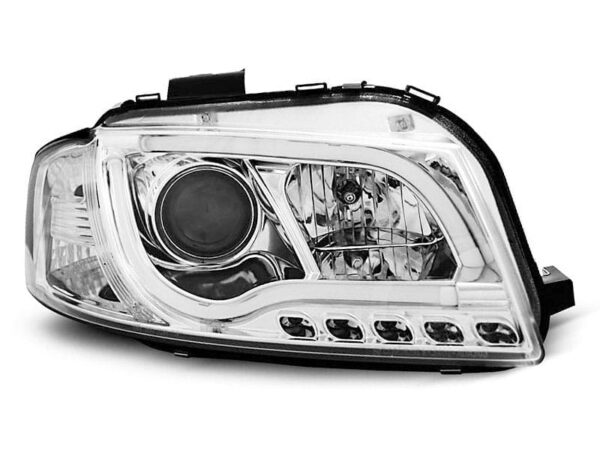 Frontlykter Rørlys Krom Audi A3 8P 05.03-03.08