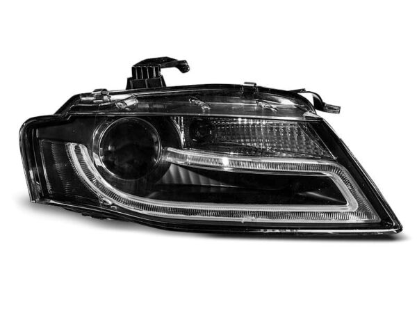 Frontlykter Xenon Frontlykter True DRL Black Audi A4 B8 04.08-11