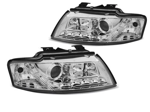 Frontlykter Dagslys Krom Audi A4 B6 Cabrio 02-06