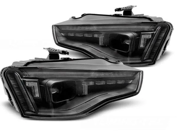 Frontlykter Xenon Frontlykter LED Sort SEQ Audi A5 11-16