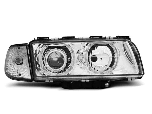 Frontlykter Angel Eyes Chrome BMW E38 06.94-08.98