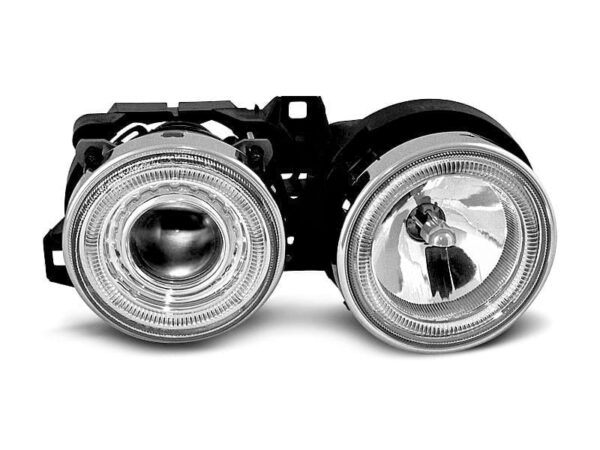 Frontlykter Angel Eyes Chrome BMW E30 11.82-06.94
