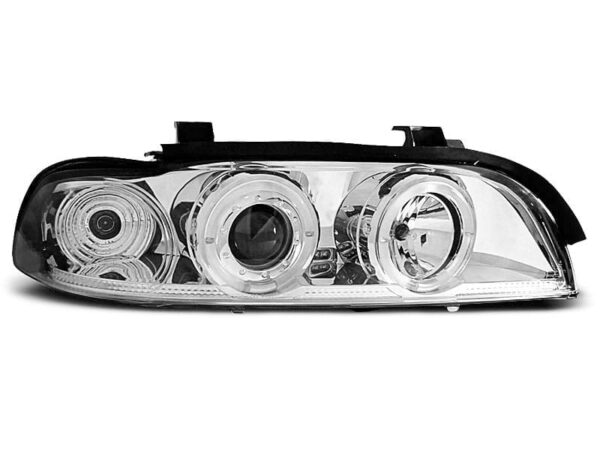 Frontlykter Angel Eyes Chrome BMW E39 09.95-05.03