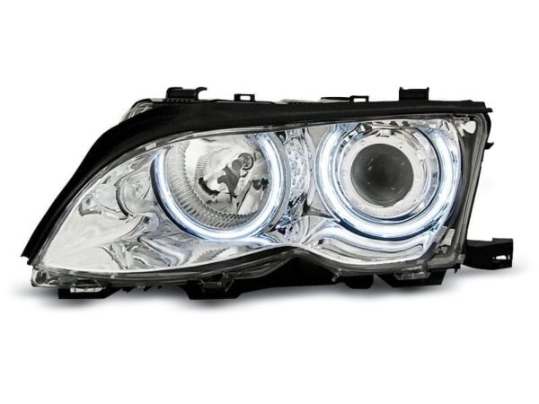 Frontlykter Angel Eyes Ccfl Chrome BMW E46 09.01-03.05