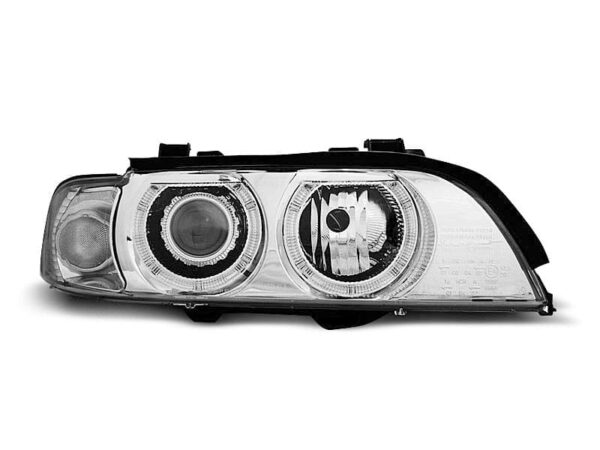 Frontlykter Angel Eyes Chrome BMW E39 09.95-06.03