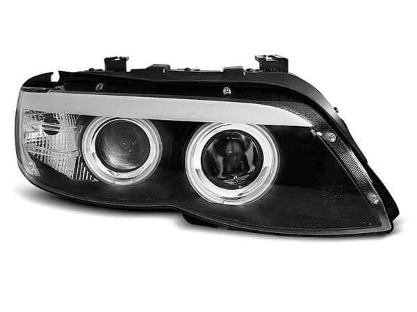 Frontlykter Xenon Frontlykter Angel Eyes Black BMW X5 E53 11.03-06