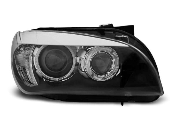 Frontlykter Angel Eyes LED Black BMW X1 E84 10.09-07.12