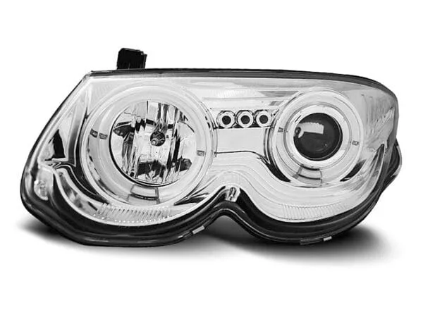 Frontlykter Chrysler 300 M 99-04 Angel Eyes Chrome