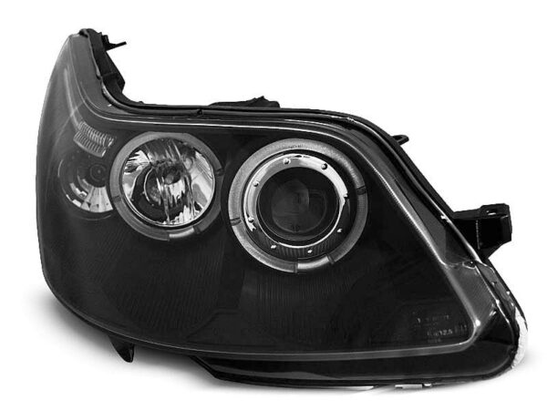 Frontlykter Citroen C4 04-10 Angel Eyes Black