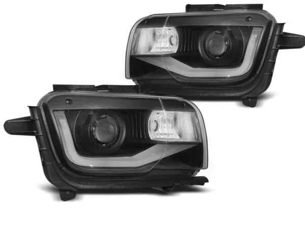 Frontlykter Chevrolet Camaro 09-13 Tube Light Black