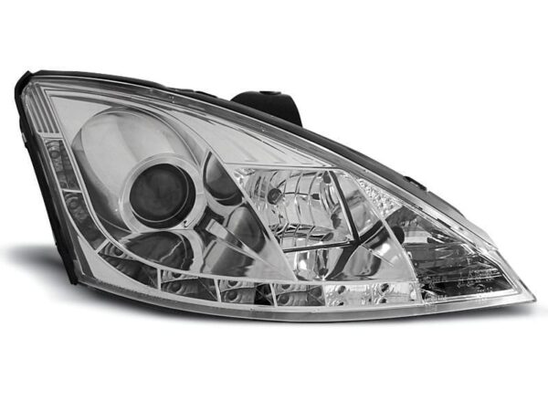 Frontlykter Ford Focus 11.01-10.04 Daylight Chrome