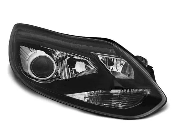 Frontlykter Ford Focus MK3 11-10.14 Rørlys Sort