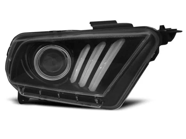 Frontlykter Ford Mustang 10-13 Tube Light Black