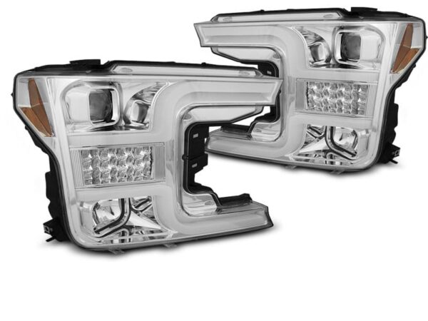 Frontlykter Rørlys Krom Ford F150 Mk13 17-20
