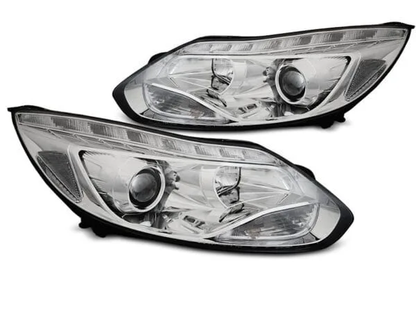 Frontlykter Ford Focus MK3 11- 10,14 LED Krom