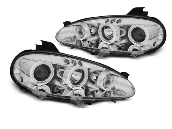 Frontlykter Mazda MX5 01-05 Angel Eyes Krom