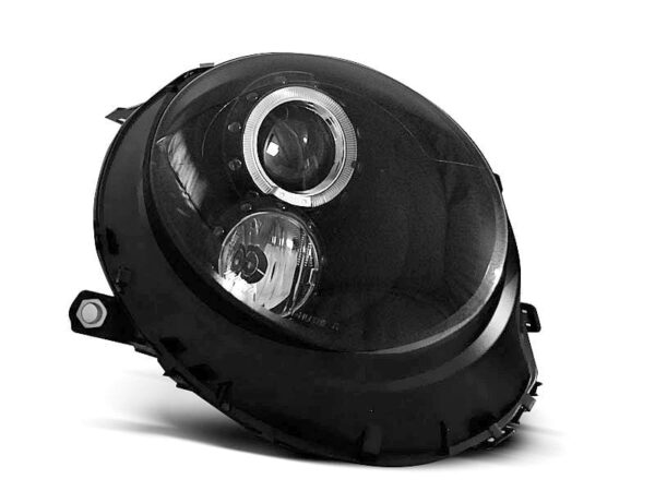 Frontlykter Angel Eyes Black BMW Mini (cooper) 06-14