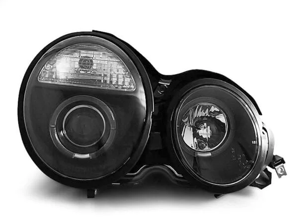 Frontlykter Angel Eyes Black Mercedes W210 E-klasa 95-05.99