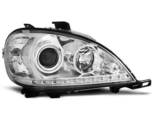 Frontlykter Dagslys Krom Mercedes W163 ML M-klasa 03.98-08.01