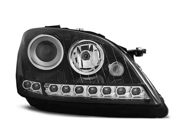 Frontlykter Dagslys Sort Mercedes W164 ML M-klasa 05-07