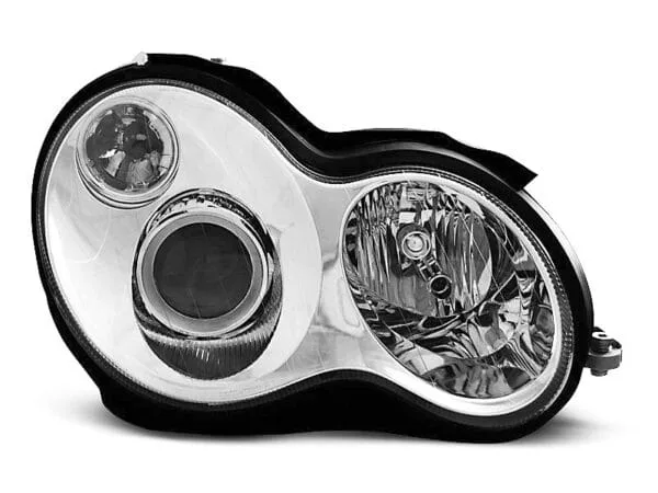 Frontlykter Krom Mercedes W203 C-klasa 07.00-03.04
