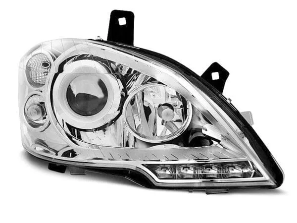 Frontlykter True DRL Chrome Mercedes Vito W639 10.10-5.14