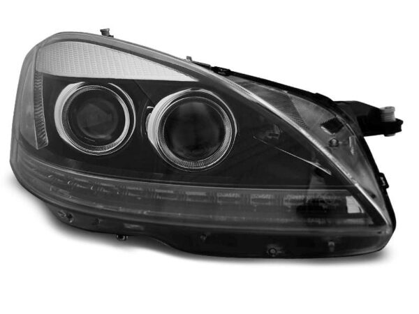 Frontlykter Xenon Lyskaster Dagslys Sort Mercedes W221 05-09
