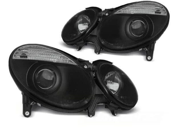 Frontlykter Sort Mercedes W211 E-klasa 05.06-09