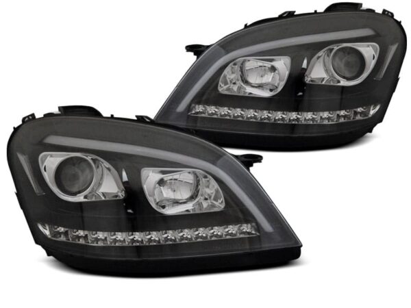 Frontlykter Rørlys Sort SEQ Mercedes W164 ML M-klasa 05-07
